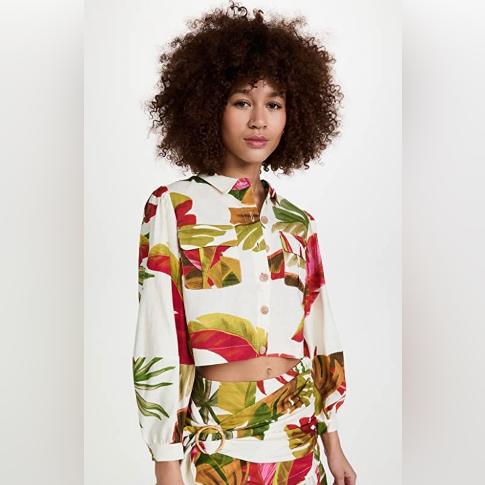 FARM Rio Spring Forest Shirt NWT